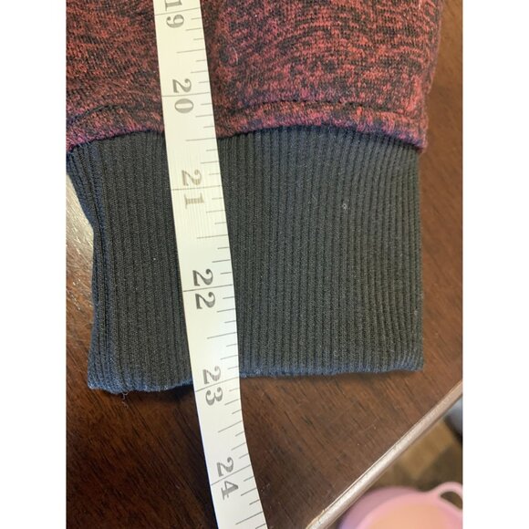 South Pole Authentic Collection L Burgundy Pullover Hooded Sweatshirt - Picture 7 of 8